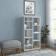 Ada Home Decor Keota Multiple Tier Open Shelf Modern Bookcase, White