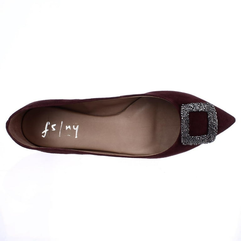 Burgundy deals flats walmart