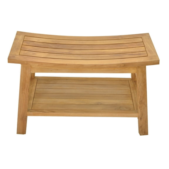 Grade-A Teak Wood Arcenol Shower Seat 30" Outdoor Patio Stool Bench