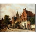 thumbnail image 1 of Ceramic Tile Mural-Adrianus Eversen City Custom Tile Mural 7. 60" w x 48" h using (20) 12 x 12 ceramic tiles, 1 of 3