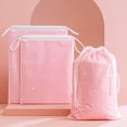 thumbnail image 1 of WIFKLSIIPG Drawstring Pocket Travel Packing Shoes Storage Drawstring Face Towel Bag PE Scrub Cute Packaging Bag, 1 of 7