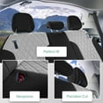 thumbnail image 4 of For 2021-2024 Toyota Sienna FH Group Neoprene Custom Fit Waterproof Car Seat Covers  - Solid Gray 3rd Row, 4 of 4