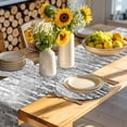 thumbnail image 4 of Grey Forest Round 13 Inch Placemats Set of 6, Modern Oil Painting Art HeatResistant Non Slip Place Mats for Dining Table, Wipeable Braided Kitchen Table Mats for Housewarming, 4 of 9