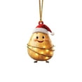thumbnail image 2 of Lssam Fruit Christmas Ornaments Set, Mini Potato & Food Theme Tree Decor, Fun Holiday Gifts for Winter Home & Party Favors, 2 of 8