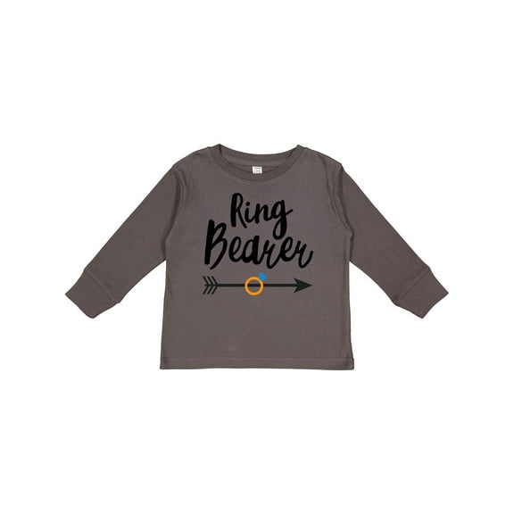 Inktastic Ringbearer with Arrow Boys Long Sleeve Toddler T-Shirt