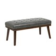 thumbnail image 2 of Home Fare Banc Moderne Rembourré en Gris Anthracite, 2 of 4