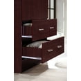 thumbnail image 5 of Hodedah Two Door Wardrobe with 2 Drawers and Hanging Rod, Brown, 5 of 8