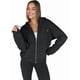 thumbnail image 2 of Sudaderas con Capucha y Cremallera para Mujer, Sudaderas Extragrandes, Conjuntos de Moda Escolar para Otoño, Chaquetas Informales, Ropa de Invierno Negro XXXL, 2 of 9