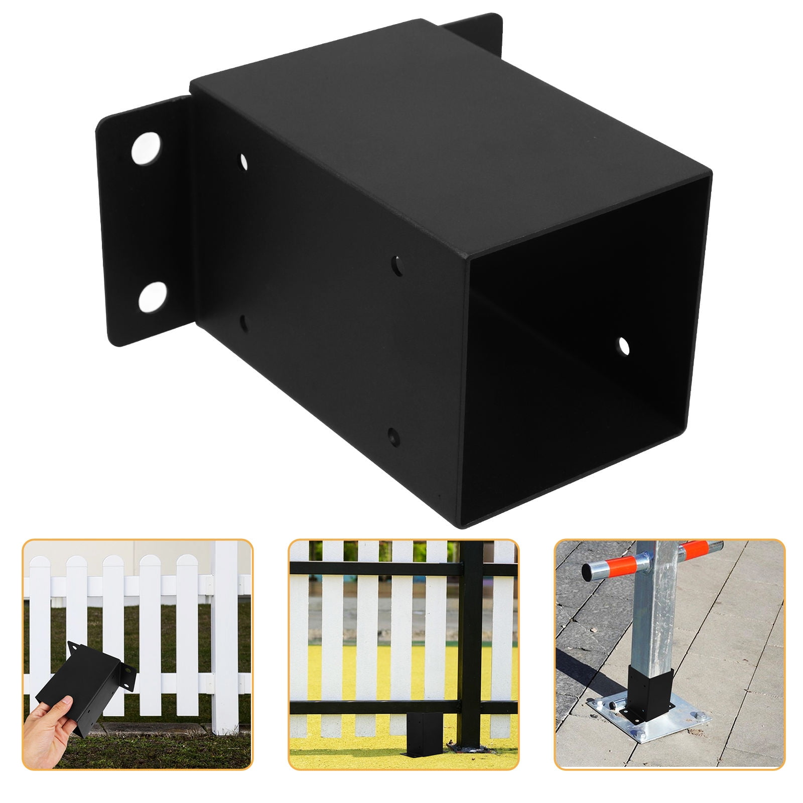 Moluckfu 1Set Loadbearing Heavy Duty Deck Post Anchor Bracket Base for Porch Fences