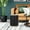 Black-400, variant on Kevinplus Black Coffee Table with Gold Rim Bottom End Table Round Wood Side Table for Living Room Bedroom