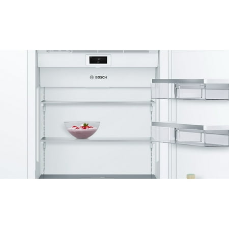 Bosch - Benchmark 16 cu. ft. Bottom Freezer Built-In Smart Refrigerator - Custom Panel Ready