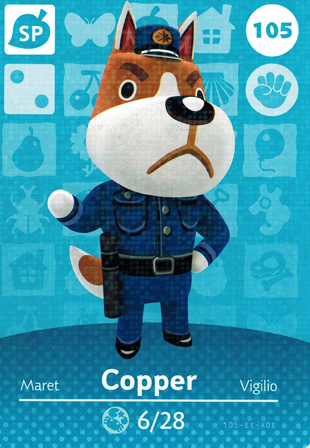 Carta amiibo Aurora # 357 Animal Crossing AUTENTICA Serie 4 Carta amiibo Aurora # 357 Animal Crossing AUTENTICA Serie 4