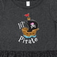 thumbnail image 4 of Inktastic Lil' Pirate Pirate Ship, Pink Bandana Girls Toddler Dress, 4 of 5