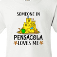 thumbnail image 4 of Inktastic Someone in Pensacola Loves Me Beach Vacation Youth T-Shirt, 4 of 5