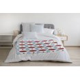 thumbnail image 3 of Simply Daisy Geometric Fleece Throw Blanket, Ligonberry Red, Oversized Throw, 3 of 4