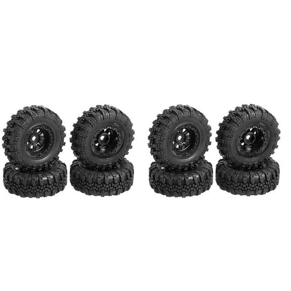 8PCS 47X18mm Wheel Rims Tires Tyre Set for Axial SCX24 90081 AXI00001 1/24 RC Crawler Car Upgrade Parts Accessories