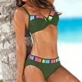 thumbnail image 1 of WILLBEST conjunto de Bikini de Cintura Alta para Mujer, Traje de Baño de Dos Piezas con Nudo Frontal, 1 of 4
