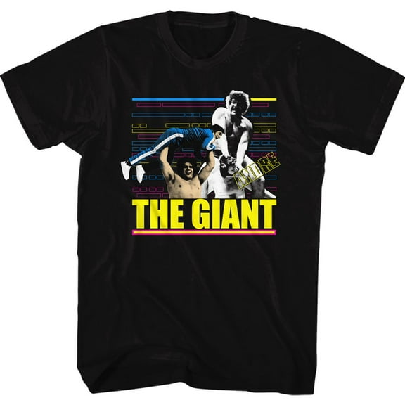 Andre The Giant Giant F Black Adult T-Shirt 4Xl