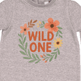 thumbnail image 3 of Inktastic Wild One Floral First Birthday Baby Fleece Romper, 3 of 4