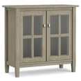 thumbnail image 5 of Warm Shaker 32 inch Wide Solid Wood Low Storage Cabinet in Distressed Grey, 5 of 13