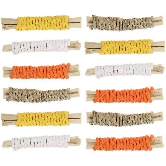 LOLIPPYY Ferret Chew Sticks 12-Pcs for Small Animals Reduce Boredom