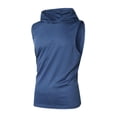 thumbnail image 3 of Zhanqunnn Men's Tank Tops for Casual Sports Gym Summer Comfortable Sleeveless Hooded Tops for Everyday Wear with Versatile Style Mens Compression Shirts Mens T Shirt, Size L, 3 of 9