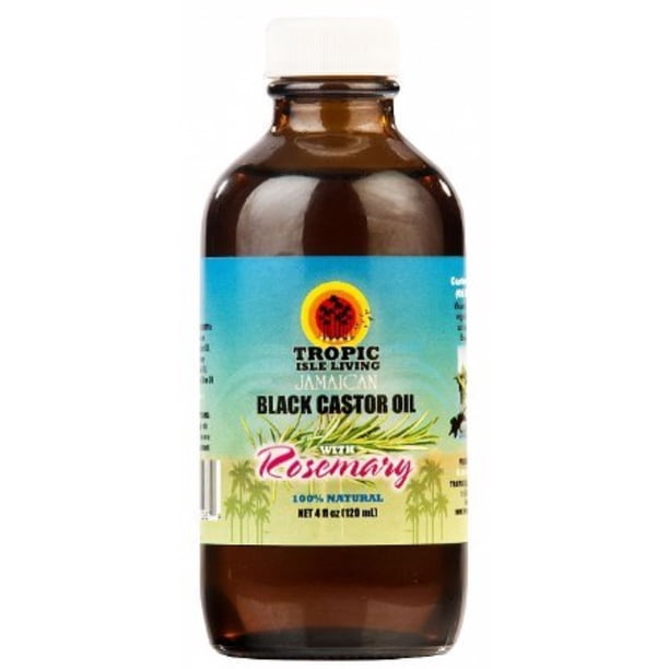Tropic Isle Living Jamaican Black Castor Oil with Rosemary, 4 oz