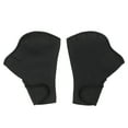 thumbnail image 4 of Mitones Guantes de natación de neopreno Guantes de entrenamiento de resistencia al agua de fitness con palmeadas con correa de muñeca ajustable Manoplas de entrenamiento de buceo, 4 of 7