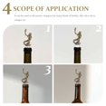 thumbnail image 4 of MasteelfCA Mermaid Bouchon de Bouteille de Vin Réutilisable Bouchon de Bouteille de Boisson Bouchon Hermétique, 4 of 8