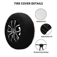 thumbnail image 2 of Logiee geometric with hearts Print Spare Tire Cover, Universal Wheel Protectors,Waterproof Dust-Proof UV Sun Wheel Tire Cover,Fit for SUV, RV, Travel Trailer, Truck-15 inch, 2 of 6