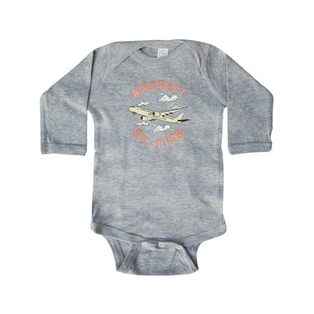 

Inktastic Aircraft Spotter Plane Lover Gift Baby Boy or Baby Girl Long Sleeve Bodysuit