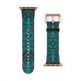 thumbnail image 2 of Greenish-Blue Snakeskin Animal  Print Faux Leather Apple Watch Band, 2 of 4
