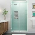 thumbnail image 5 of Aston SDR960EZ-SS-4624-10 Belmore GS 45.25-46.25 x 72 in. Frameless Hinged Shower Door with Glass Shelves in Stainless Steel, 5 of 7