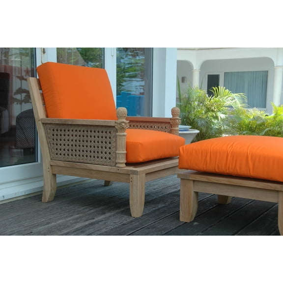 Modular Outdoor Seating Set - Handcrafted Teak Patio Furniture - 2 Piece Sectional