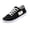 Black_001, variant on Women's Frayed Raw Edge Canvas Sneakers Lace Up Patch Decor Lightweight Flat Non Slip Casual Daily Walking Footwear Blue 6.5（EU-37）
