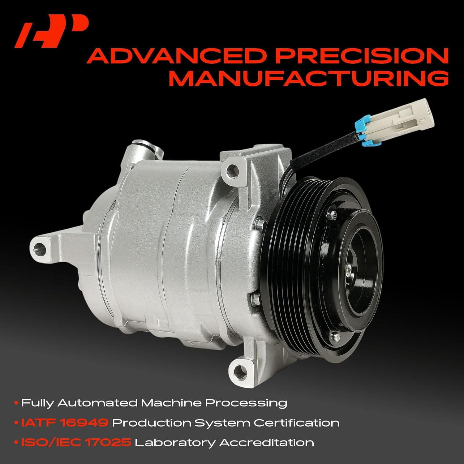 A-Premium Air Conditioner AC Compressor with Clutch Compatible with Chevrolet Camaro 3.6L 2010-2015