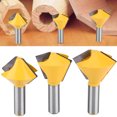 thumbnail image 2 of Domqga Bit de Routeur Bit de Routeur de Coupe, 3Pcs/Set pour Bois Massif, 2 of 8