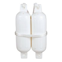 SeaChoice 5.5" x 20" Twin Eye Fender Kit for 15'-20' Boat Sizes (2 Fenders & 2 3/8" x 5' Fender Lines)