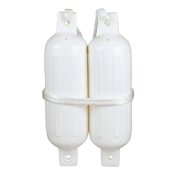 SeaChoice 5.5" x 20" Twin Eye Fender Kit for 15'-20' Boat Sizes (2 Fenders & 2 3/8" x 5' Fender Lines)