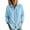 A-Light Blue, variant on CLOISE Plus Size Button down Shirts for Women Long Sleeves Lace Blouses Solid Color Collared Tops Cut Out Loose Casual Fall Outfits for Work Green L