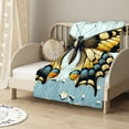 thumbnail image 2 of nygtbtfer Blanket Throw Throw Blanket for Bed Sofa Couch Blanket Yellow Blue Grey Fuzzy Blanket Bedroom Flannal Blanket, 2 of 6