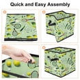 thumbnail image 4 of Tennis Foldable Storage Basket with Handle, 10.8"x10.5"x10.6", Large Capacity - Storage Box, Storage Cubes, Toy Box Included, 4 of 6
