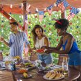 thumbnail image 4 of Topboutique 6 Pcs Red Blue White Star Streamers Patriotic Decorations 4th of July Paper Star Hanging String Garlands Independence Day Hanging Stars Banner for Memorial Day Labor Day,Total 39 ft, 4 of 7