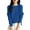 Blue #2, variant on Kixjoy Womens Sweaters Crewneck Long Sleeve Knit Sweaters Soild Lightweight Fleece Fall Top Casual Soft Loose Fit Tops for Women Trendy, Black XL