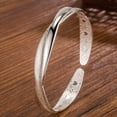 thumbnail image 6 of SUSHANG Frosted Bracelet Sparkling Sand Open Mouth Love Interweaving Bracelet Creative Silver Plated Bracelet, 6 of 7