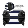 thumbnail image 4 of Bixox Washable Navy Blue And White Stripes Printed Luggage Cover, Fashion Suitcase Protector Fits for Large luggage, 4 of 8