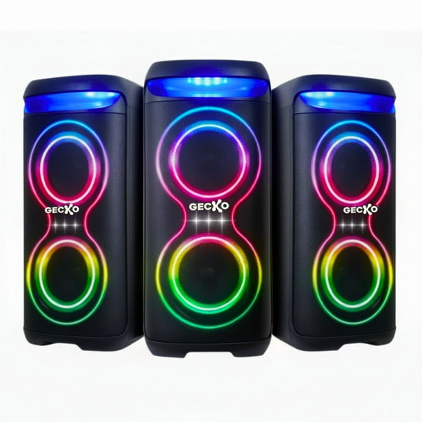 Sistema De Audio Portátil Gecko 10,000 Watts Panel Iluminado