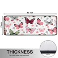 thumbnail image 5 of Kitchen Rugs Sets Of 2,White Butterfly Pattern Anti Fatigue Kitchen Mat Rugs Non Slip Washable,Decorative Kitchen Floor Mats for Kitchen,Sink,Laundry,17"x47"+17"x47", 5 of 5