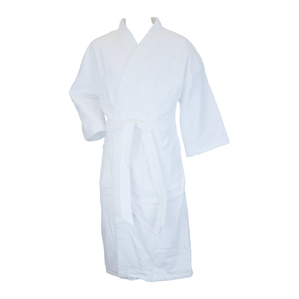 Terry Town - Terrytown Terry Velour Kimono Robes White - Walmart.com ...