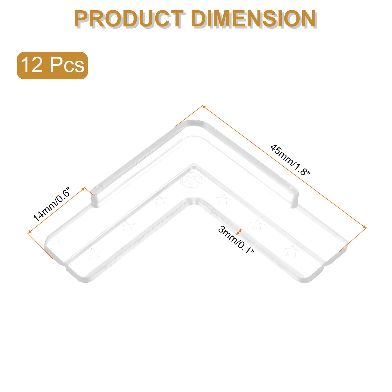 Unique Bargains Corner Protectors Table Furniture Corner Guard Edge Safety Clear